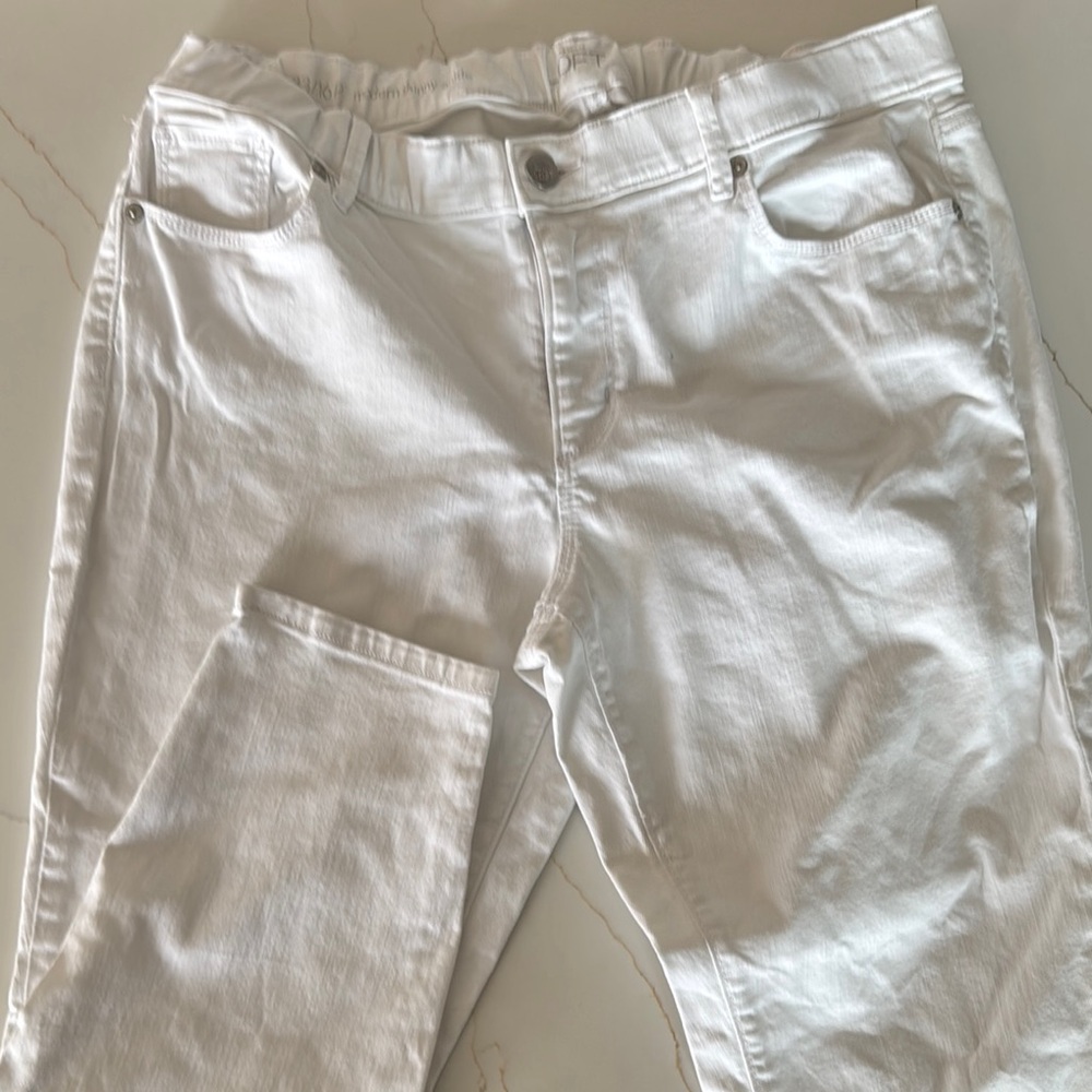 LOFT White Denim Jeans